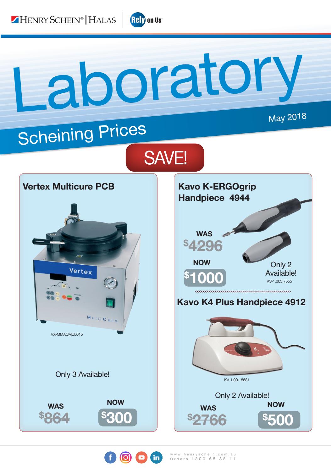 Lab Scheining Prices by Henry Schein Australia Issuu