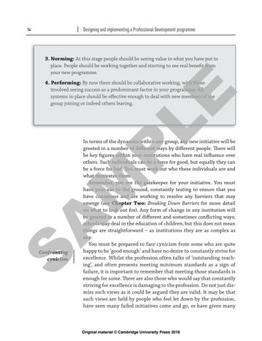 Preview Designing and Implementing a Professional Development Programme ...