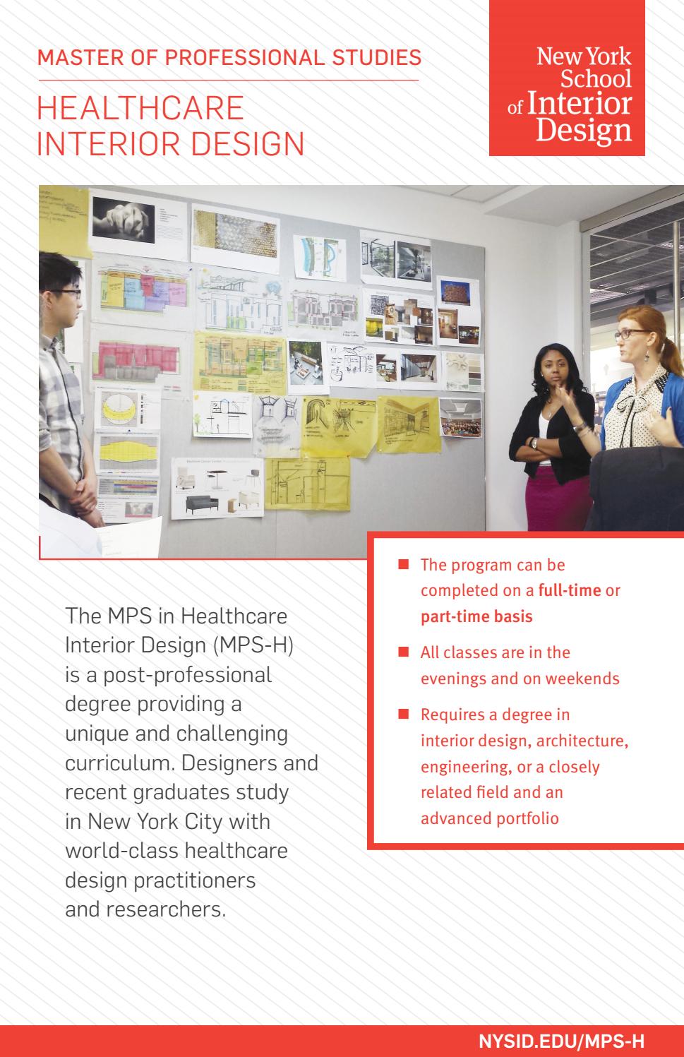 Healthcare Interior Design Graduate Program by New York School of ...