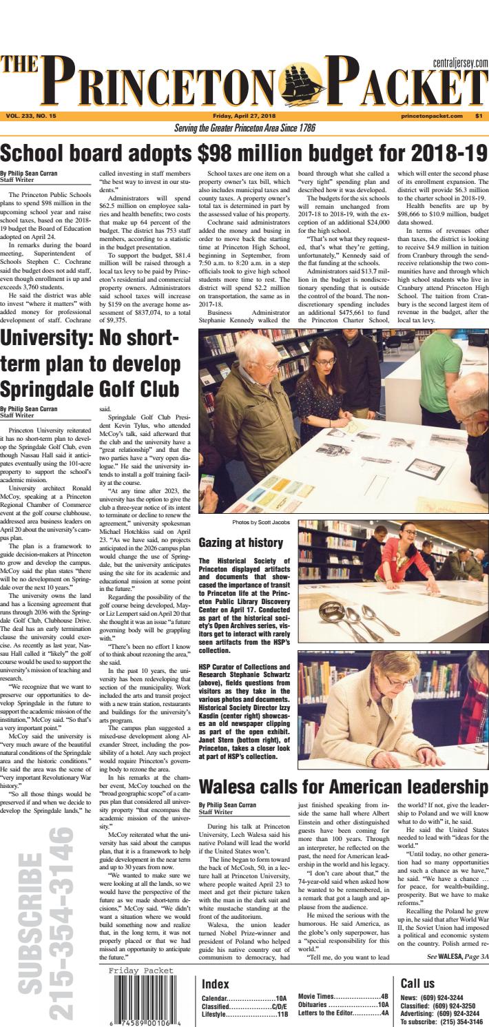 20180427 The Princeton Packet by NEWSPAPERS Issuu