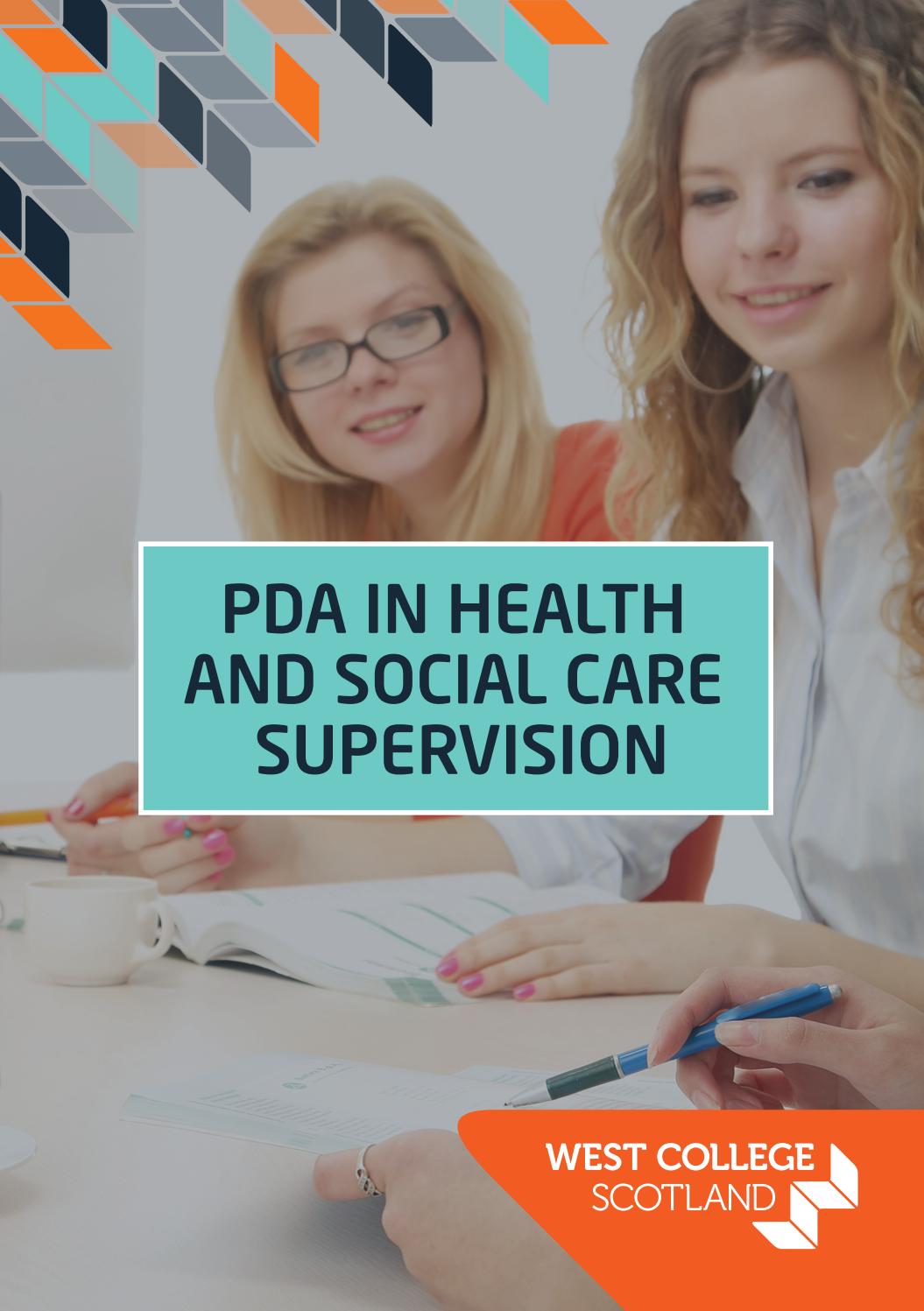 PDA in health and social care supervision by West College Scotland Issuu