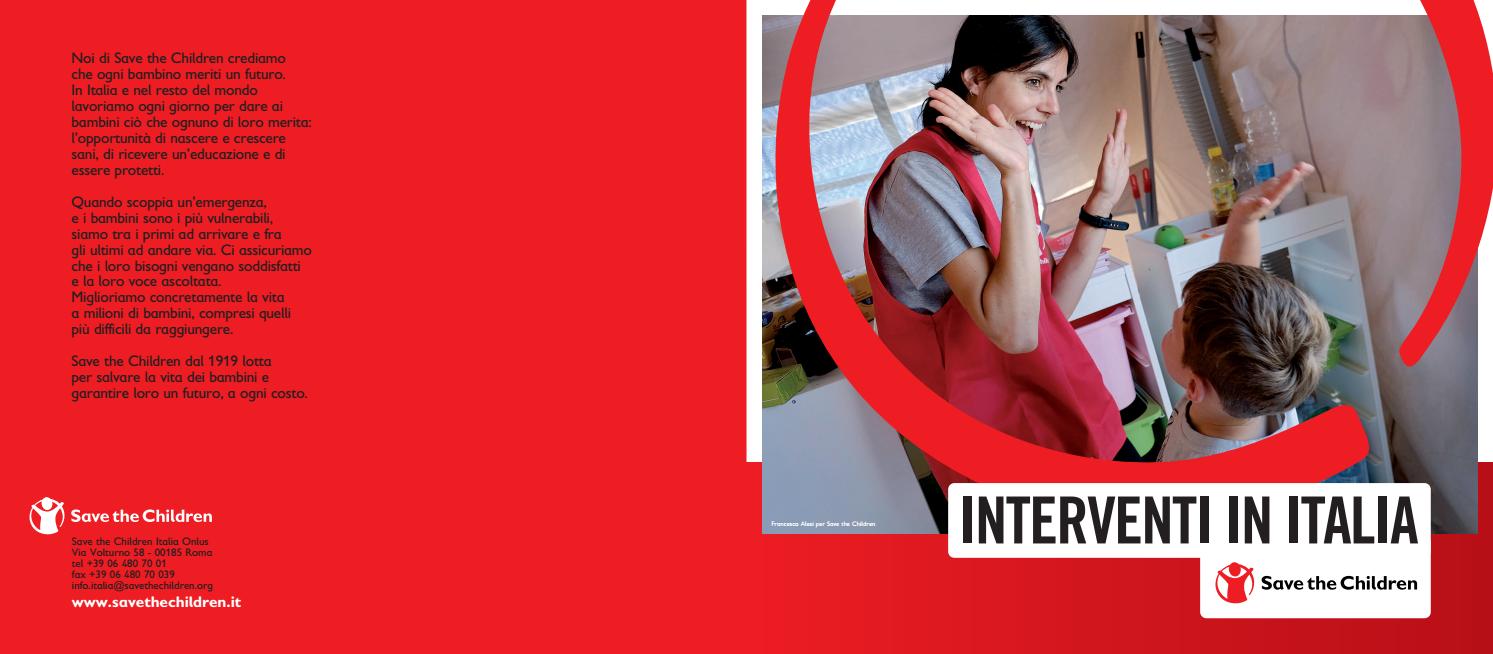 Interventi in italia by Save the Children Italia - Issuu
