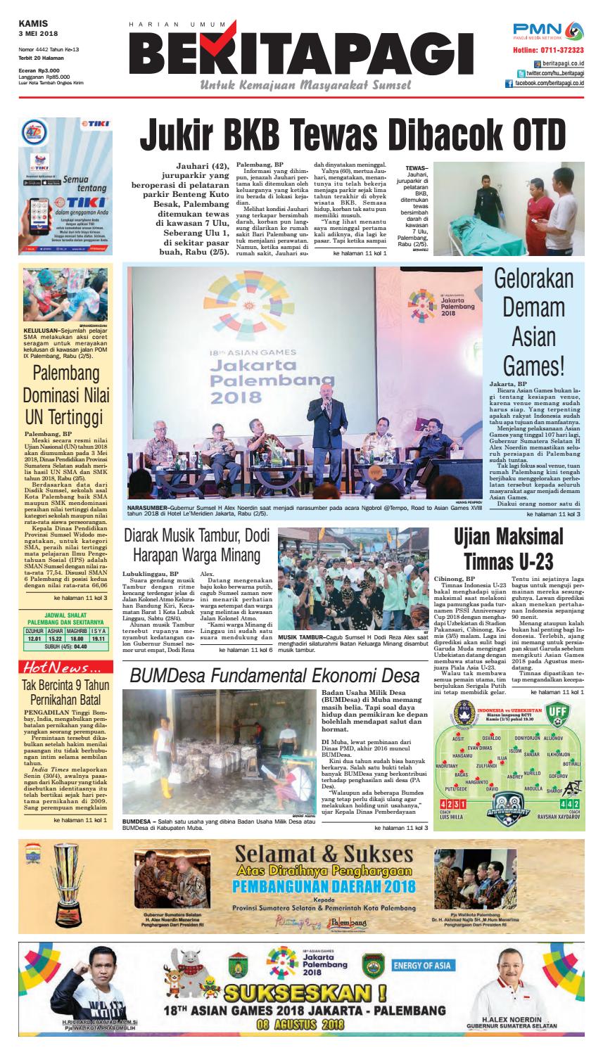 Kamis 3 Mei 2018 By BERITAPAGI Issuu