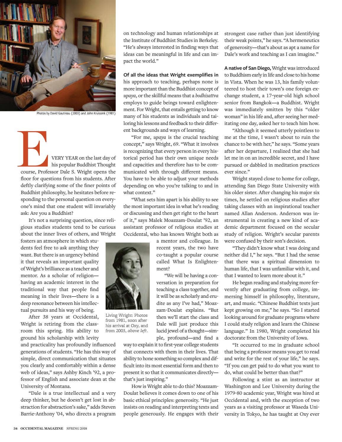 Occidental Magazine Spring 2018 by Occidental College - Issuu