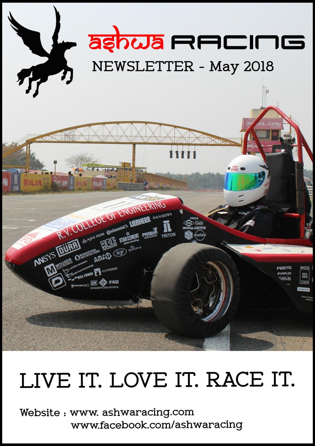 Ashwa Racing Newsletter May 2018 Edition by Ashwa Racing - Issuu