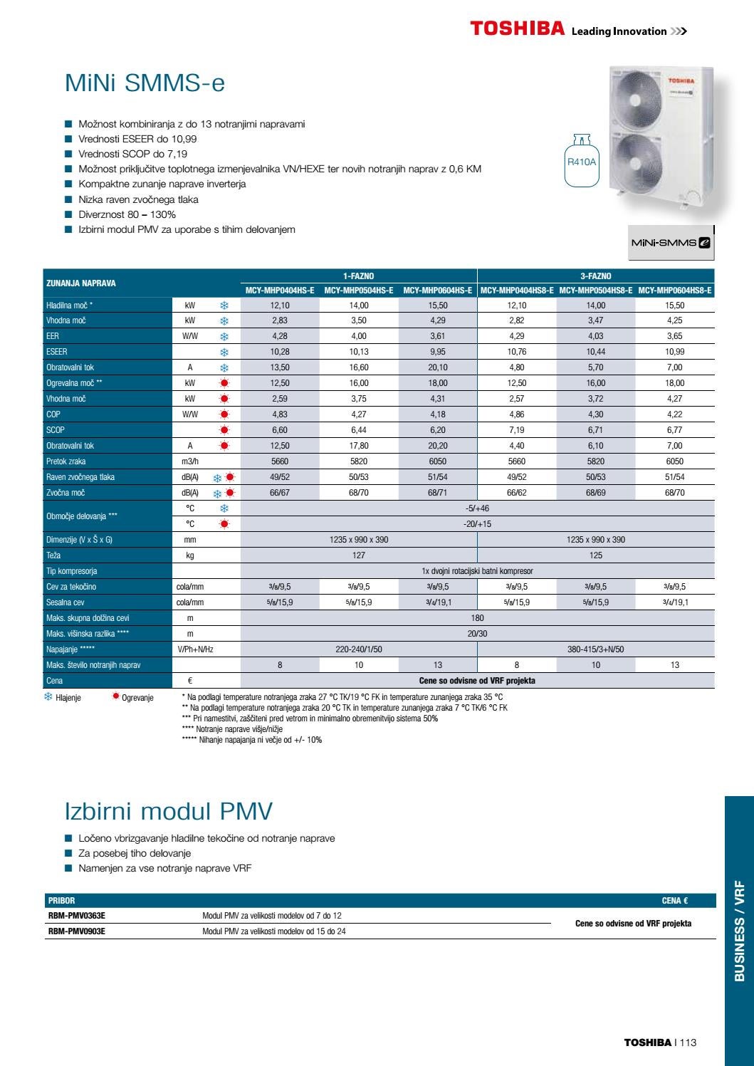 TOSHIBA KATALOG IZDELKOV 2018 by Vitanest d.o.o. Issuu