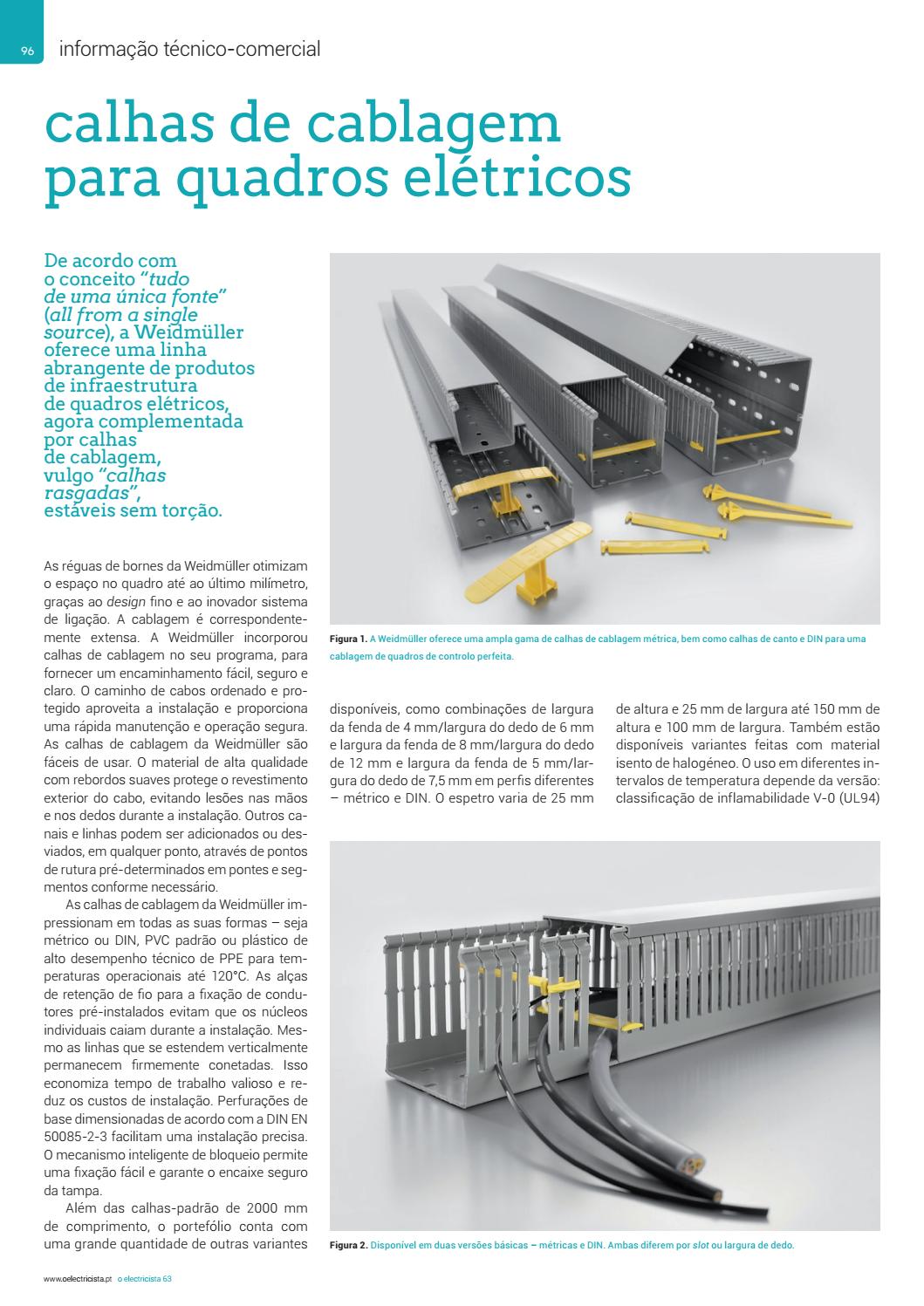 calhas de cablagem para quadros elétricos by cie - Issuu