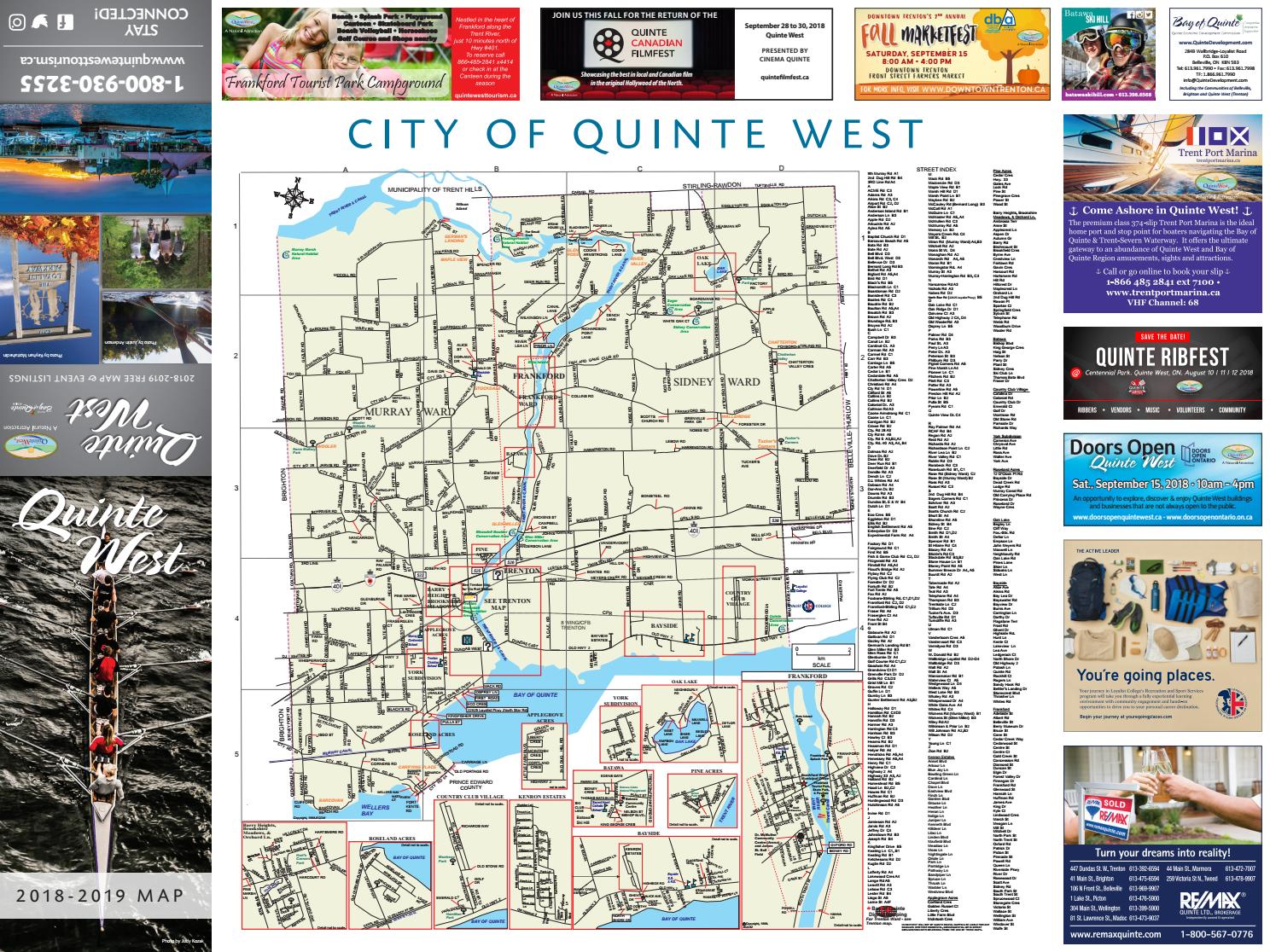Quinte West 2018 2019 Map by Willow Publishing Issuu