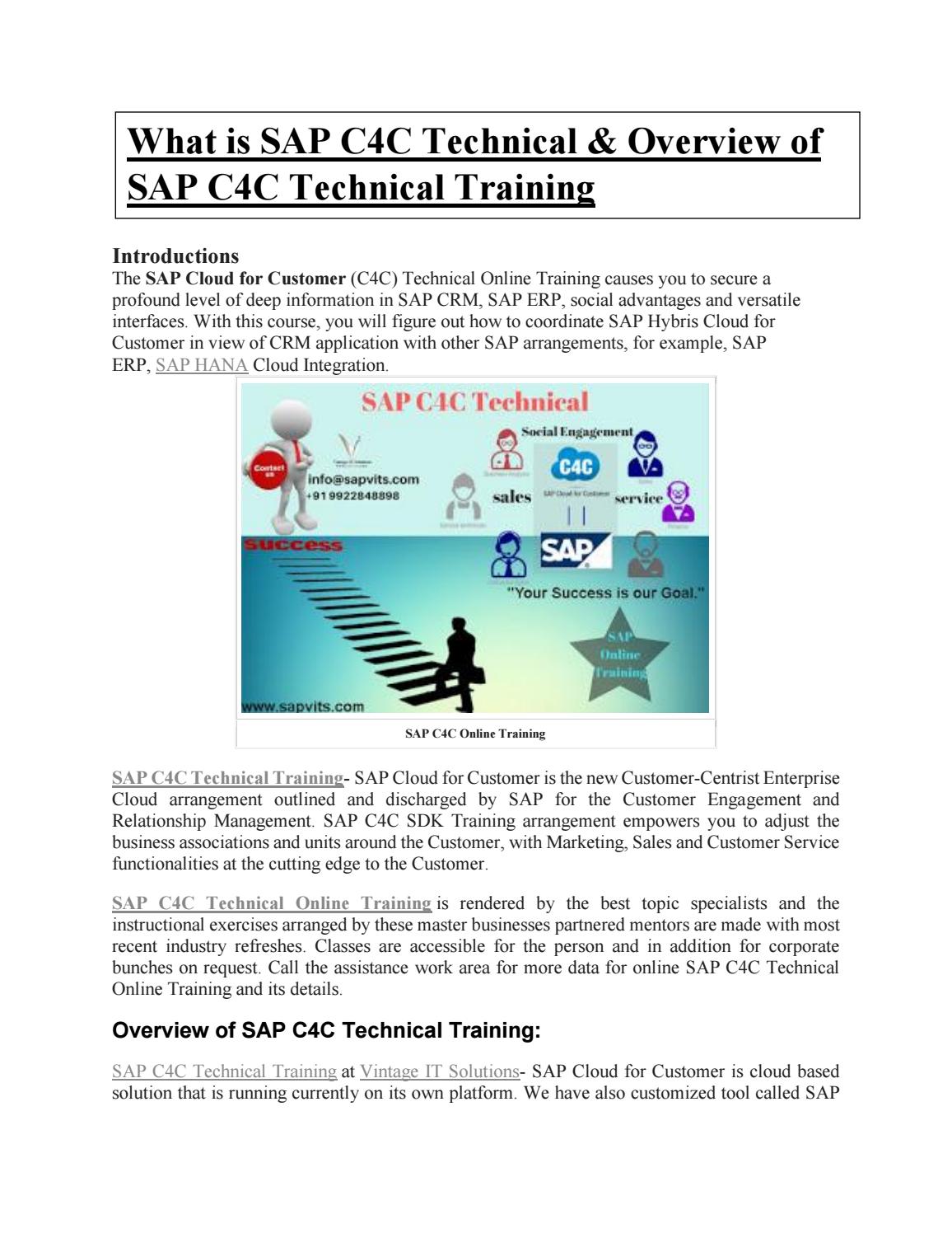 SAP C4C PDF By Shruti allentics Issuu