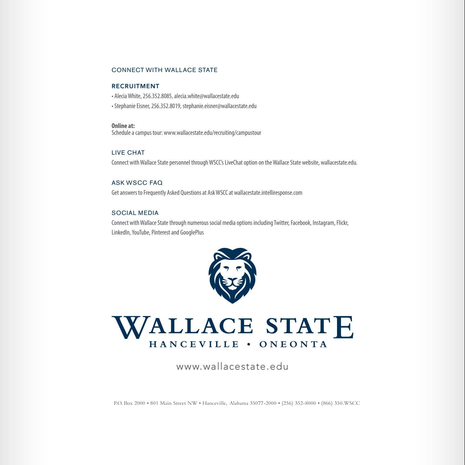 2017 Viewbook by Wallace State Community College Issuu