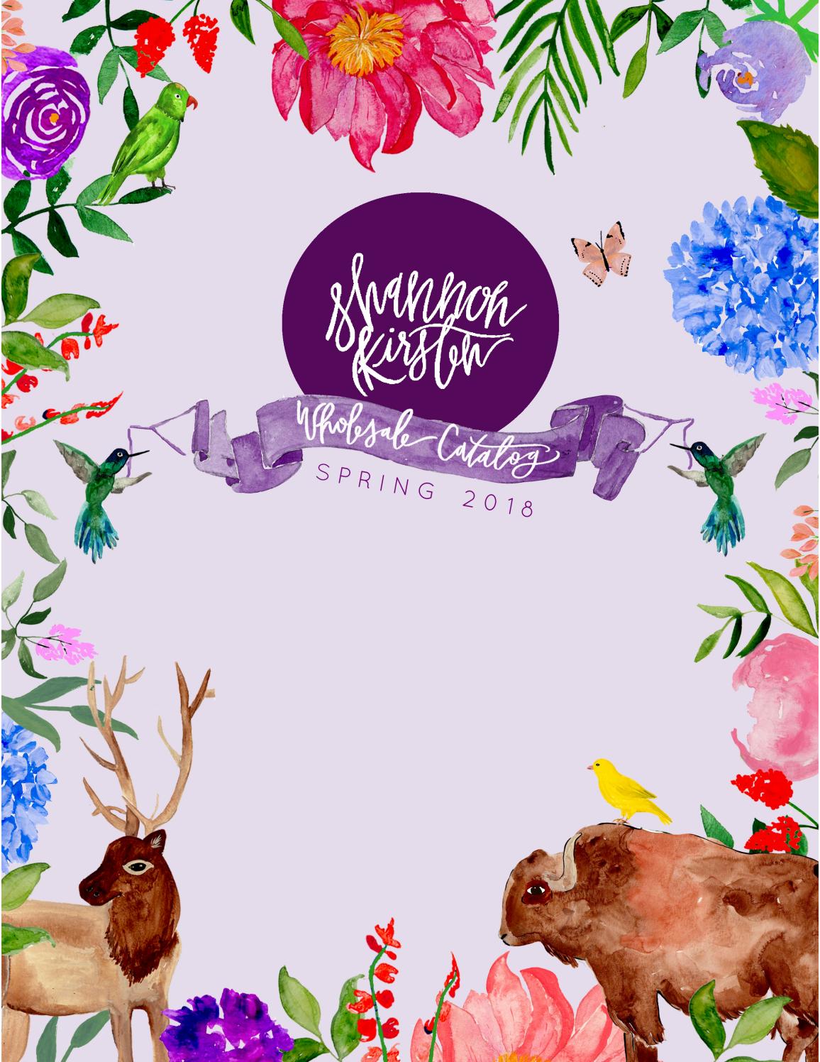 Shannon Kirsten Wholesale Catalog Spring 2018 by Shannon Kirsten Issuu