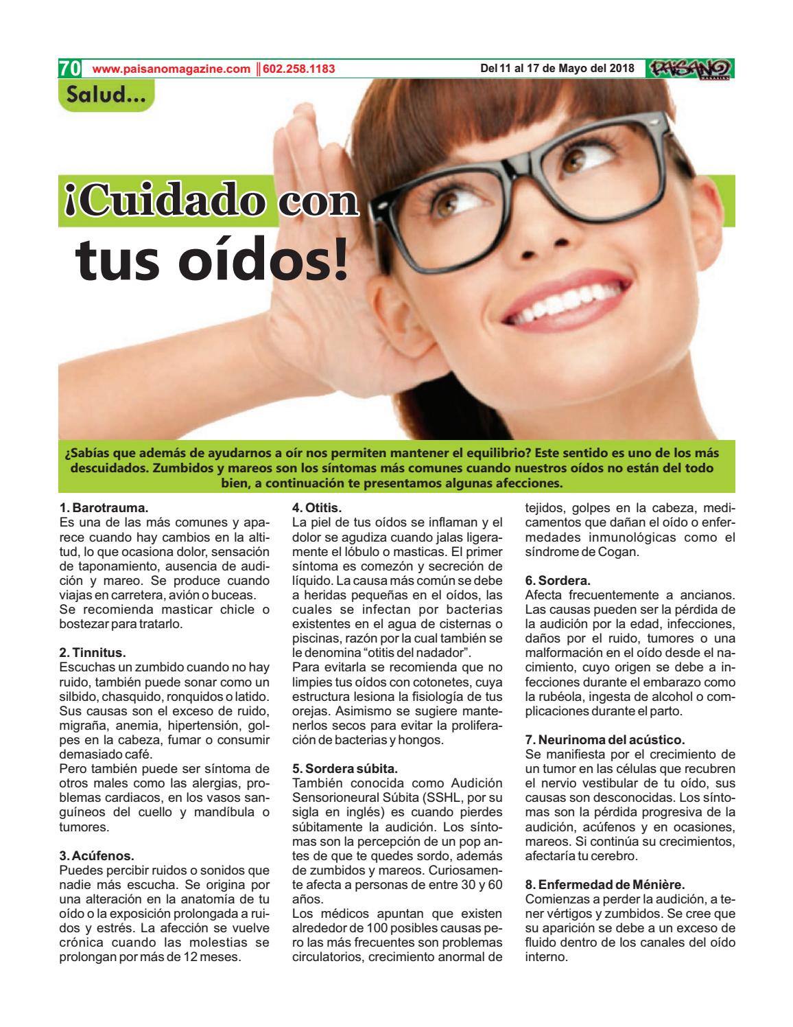 Ruido en el oido causas