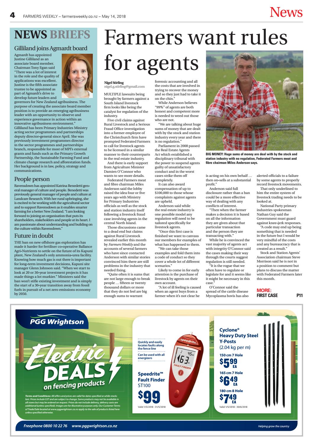 Farmers Weekly NZ May 14 2018 by Farmers Weekly NZ Issuu