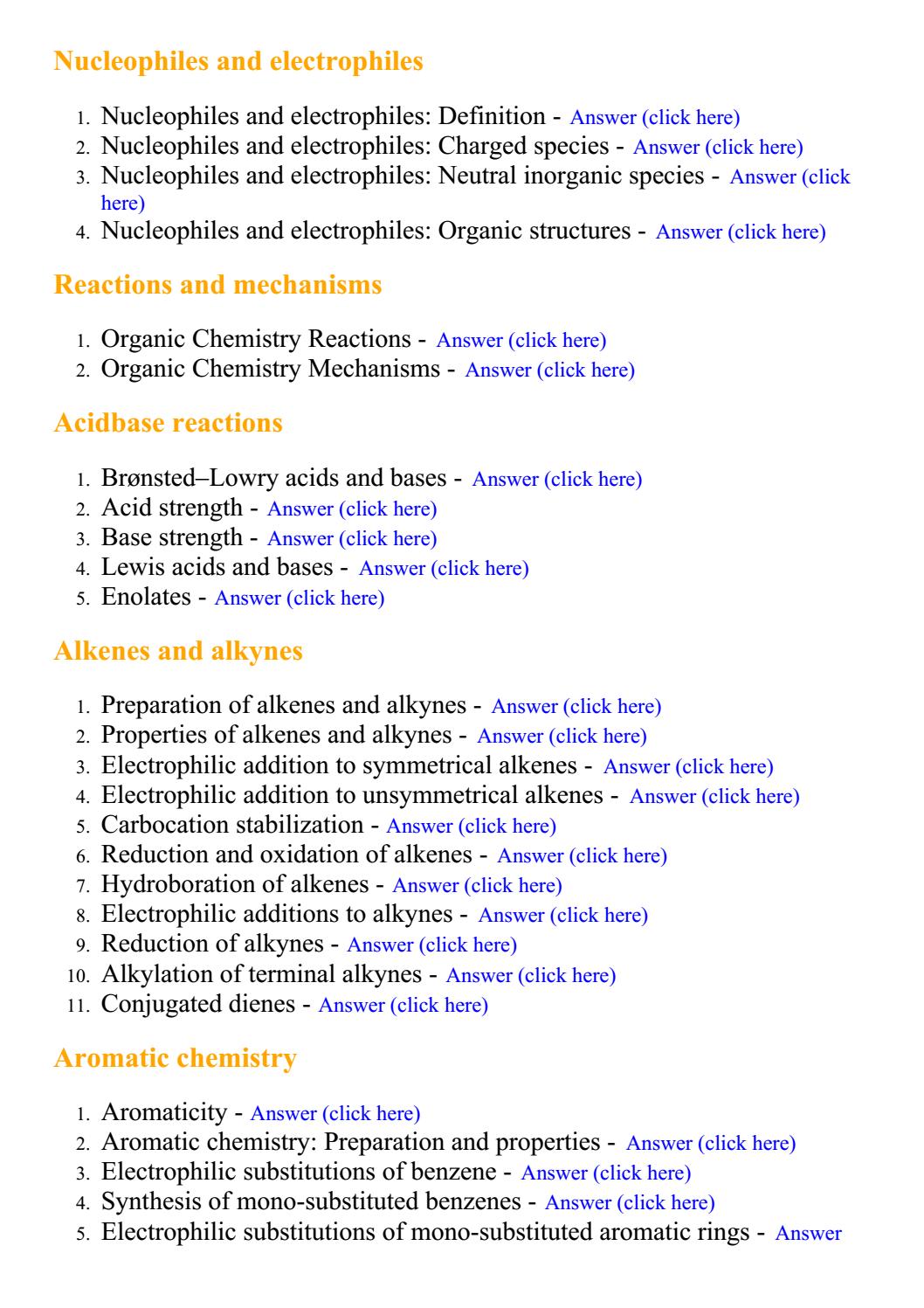 Organic chemistry Lecture Notes, Study Materials and Important questions answers by BrainKart