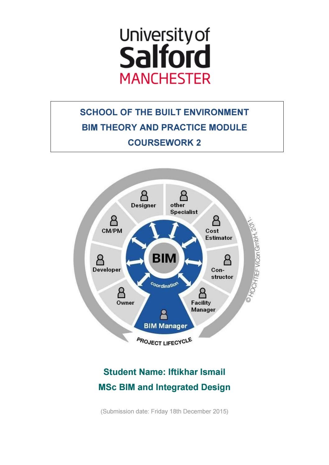 BIM Level 2 Case Study Report for Primary School by Iftikhar ISMAIL BSc ...