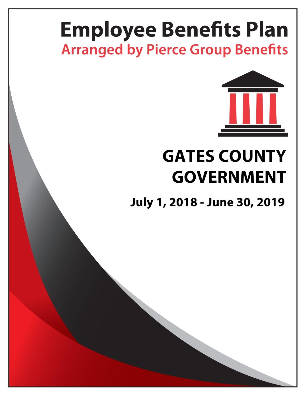 Gates county government 2018 booklet 2018 2019 plan year (5 10 18) with