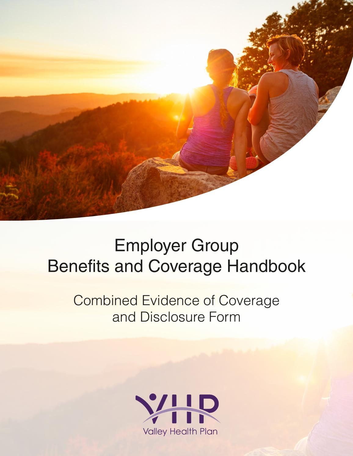Vhp employer group eoc final revised May 2018 by Valley Health Plan Issuu