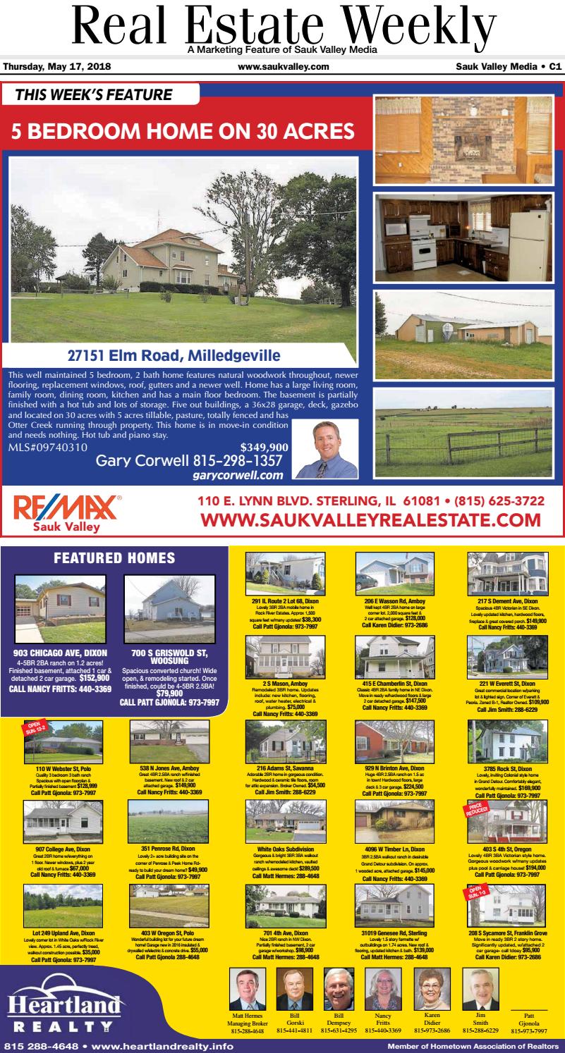 SaukReal Estate Weekly 2018 05 17 by Shaw Media Issuu