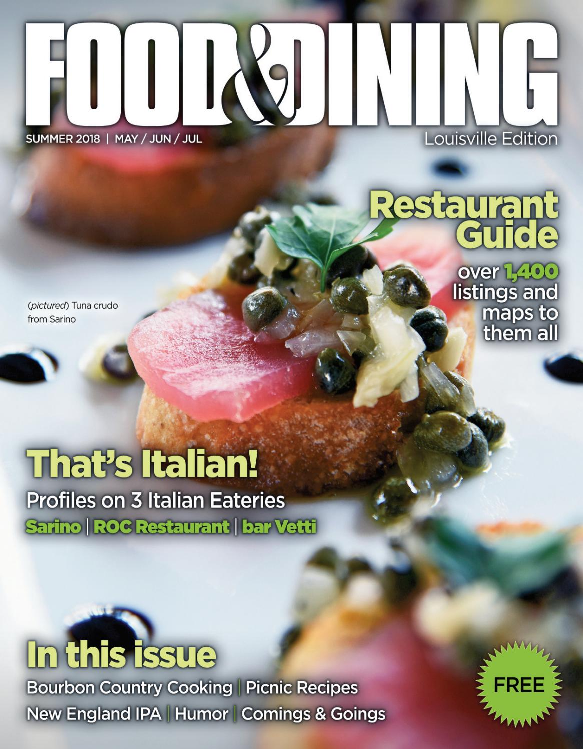 Summer 2018 (Vol. 60) by Food & Dining Magazine - Issuu