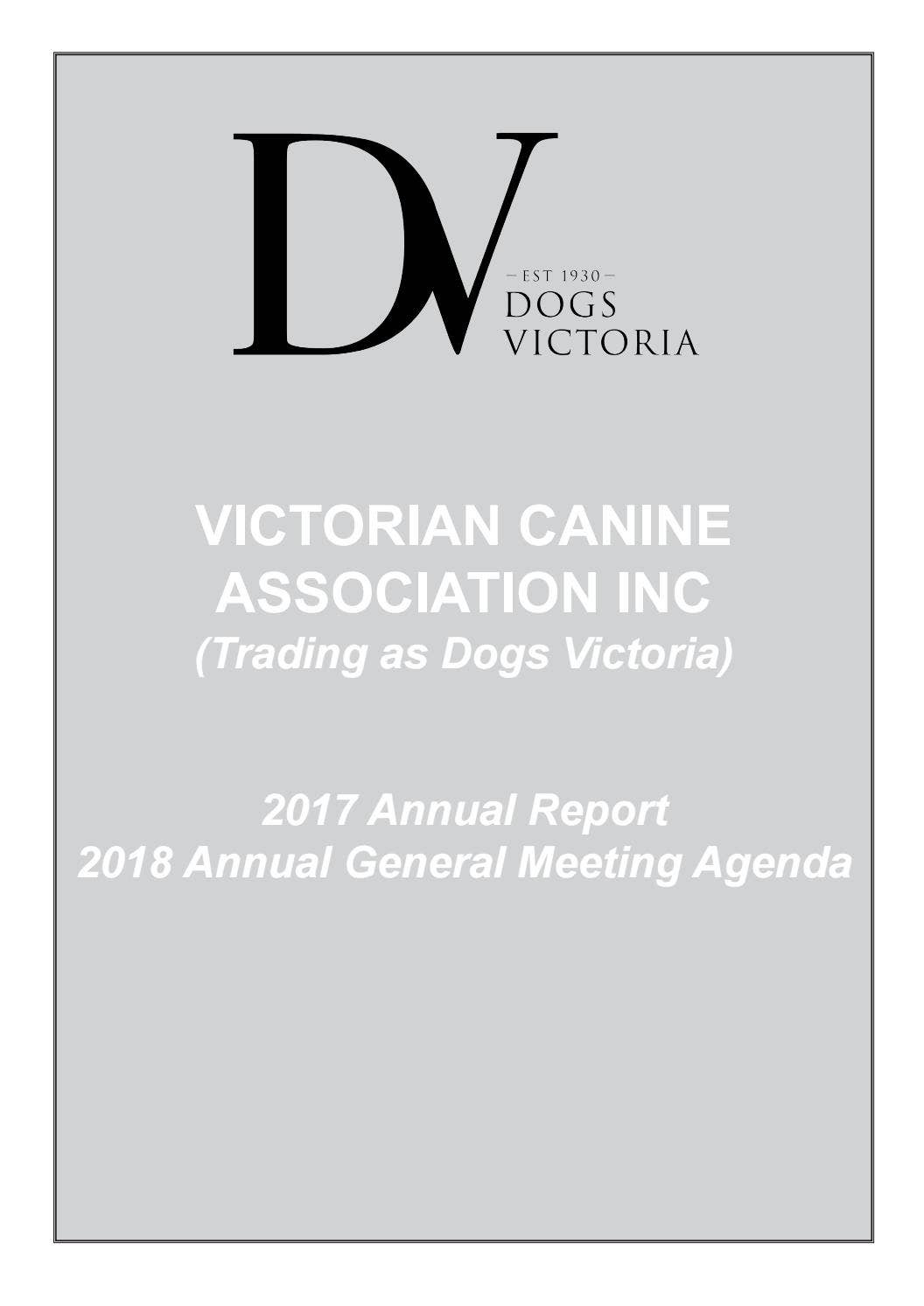 Dogs Victoria Representative Forms.pdf Annual report 2017 by Dogs Victoria - Issuu