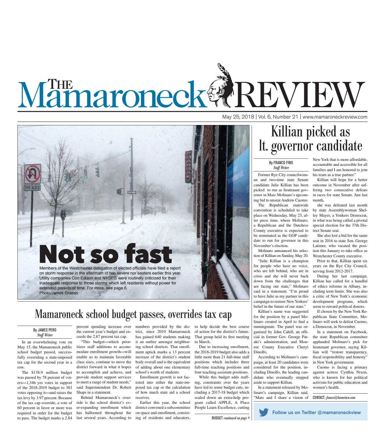 May 25, 2018 by The Mamaroneck Review Issuu