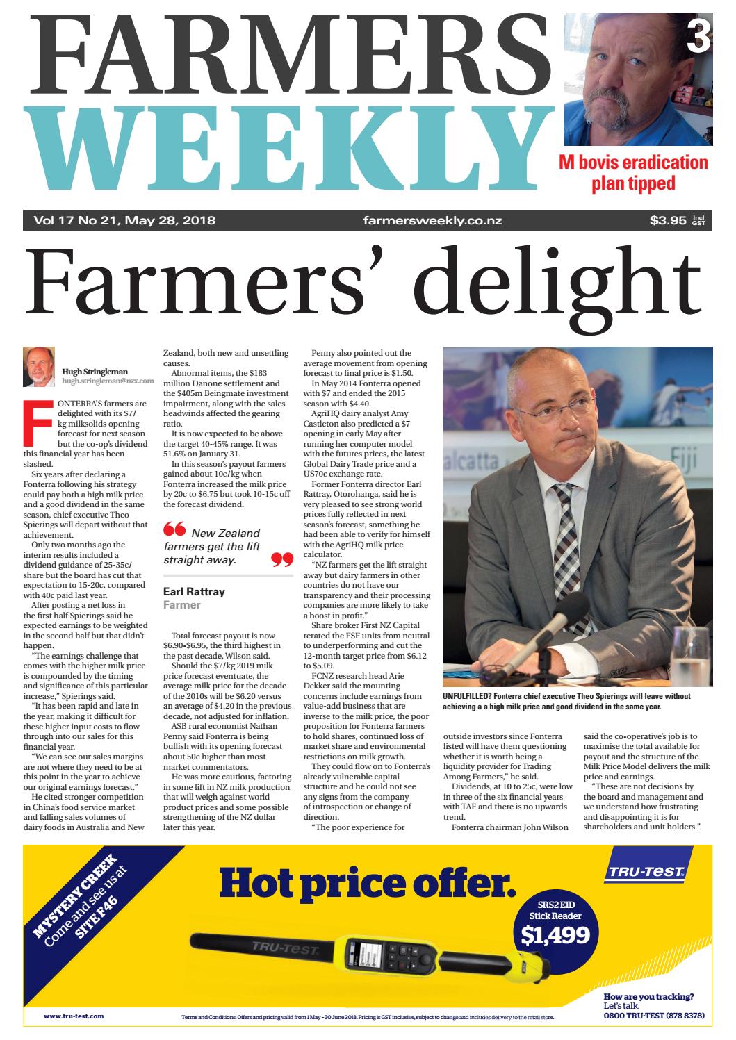 Farmers Weekly NZ May 28 2018 by AgriHQ Issuu