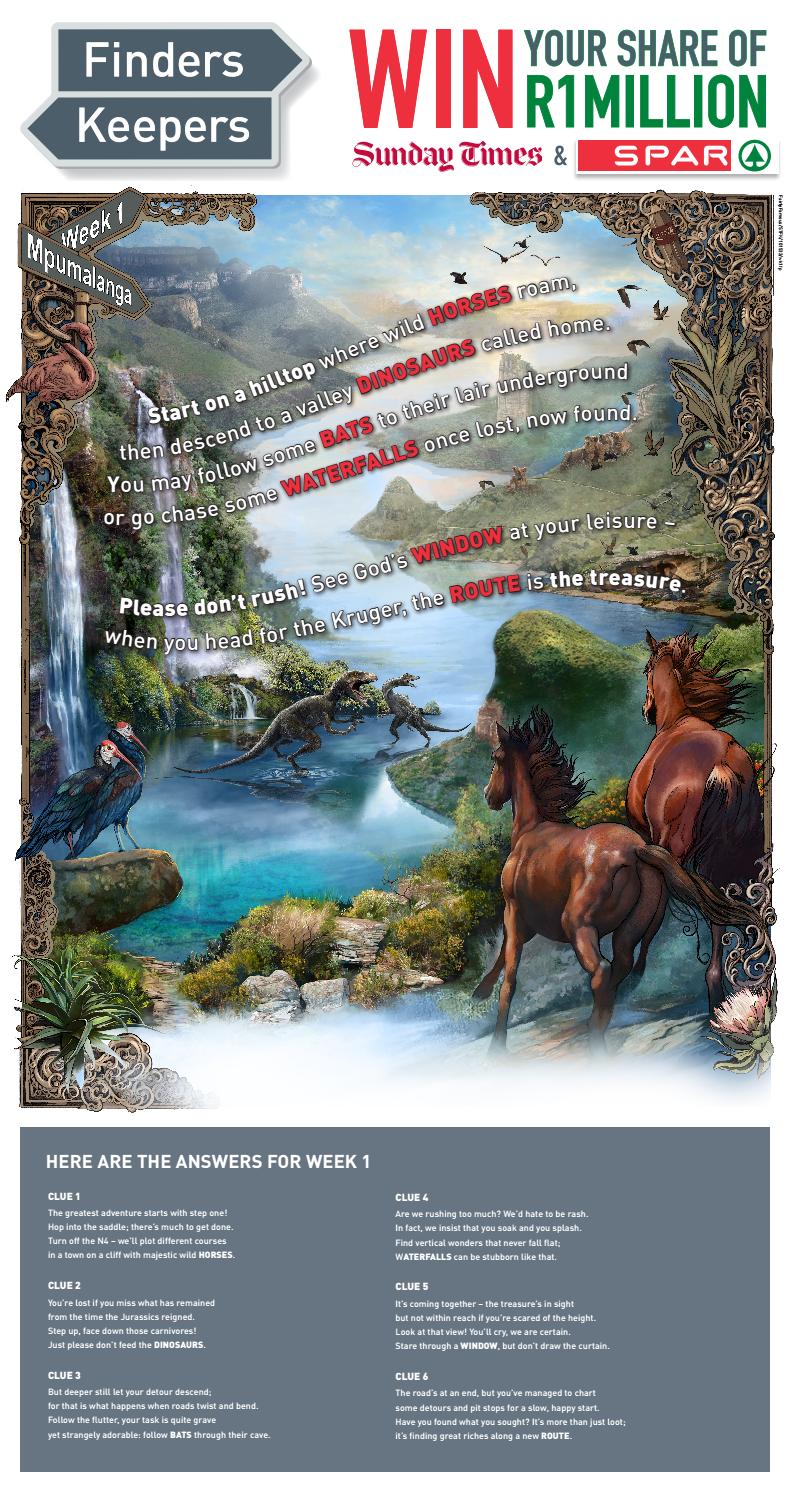 Sunday Times Finders Keepers answers by SundayTimesZA Issuu