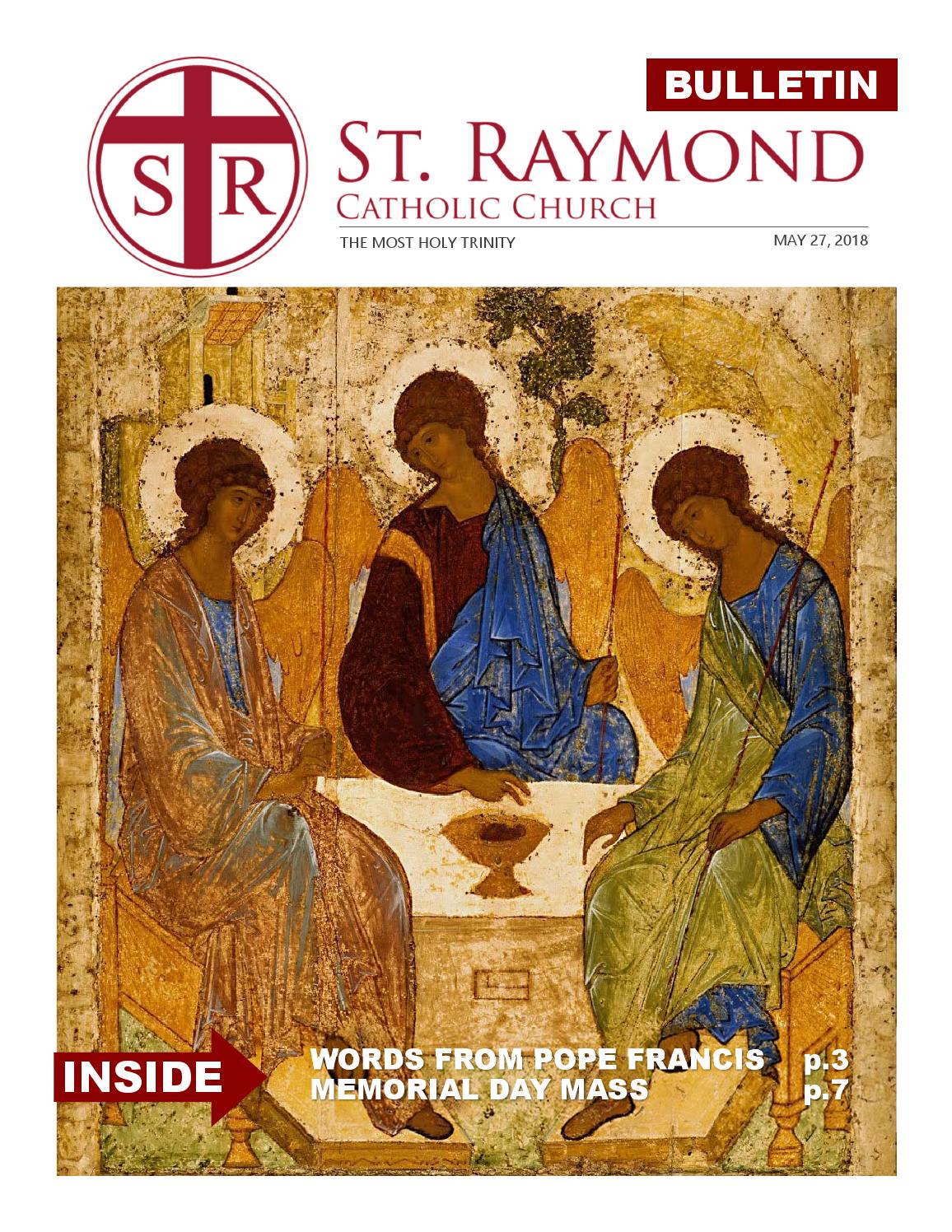 Saint Raymond Catholic Church Bulletin, Menlo Park, California by Joe