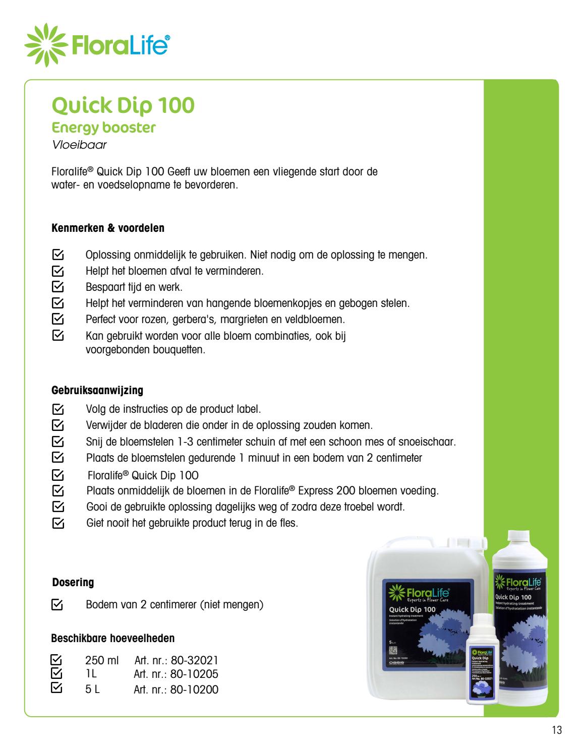 Floralife® Quick Dip by OASIS® Floral Products Issuu