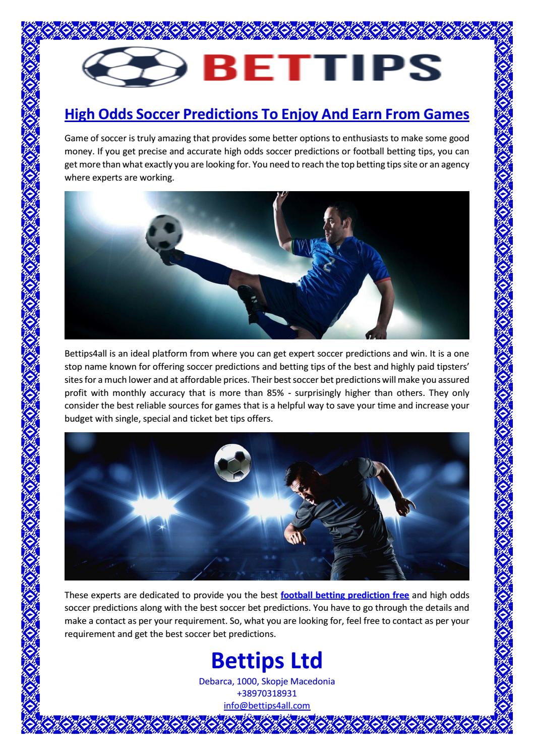 free high odds soccer predictions