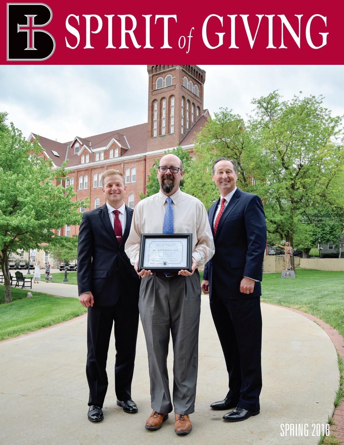 Spirit of Giving Spring 2018 by Benedictine College Issuu