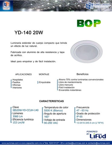 SUMMAA Energía 灯饰目录 iluminación PLEP para interiores GSE 2020 第 13 页