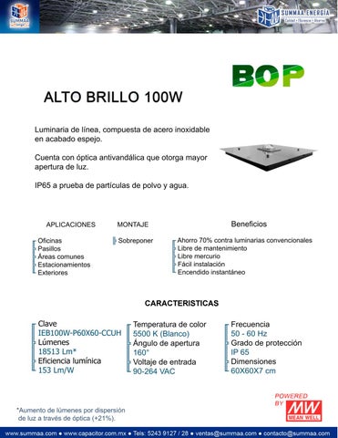 SUMMAA Energía 灯饰目录 iluminación PLEP para interiores GSE 2020 第 4 页