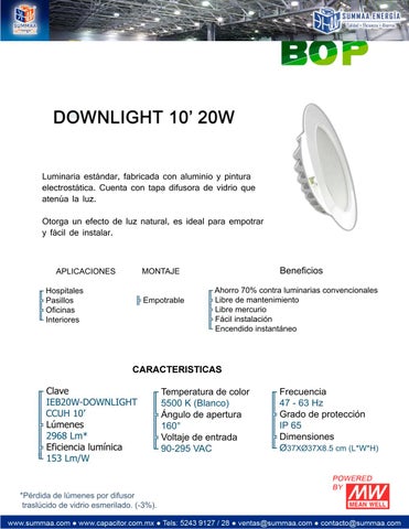 SUMMAA Energía 灯饰目录 iluminación PLEP para interiores GSE 2020 第 9 页
