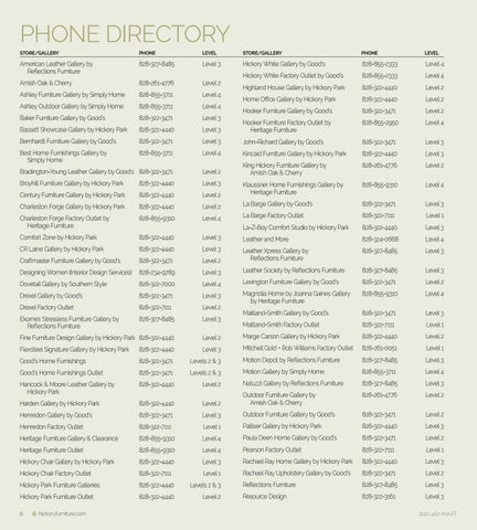 Hickory Furniture Mart 家具目录 · Buying 指南 2018 第 8 页