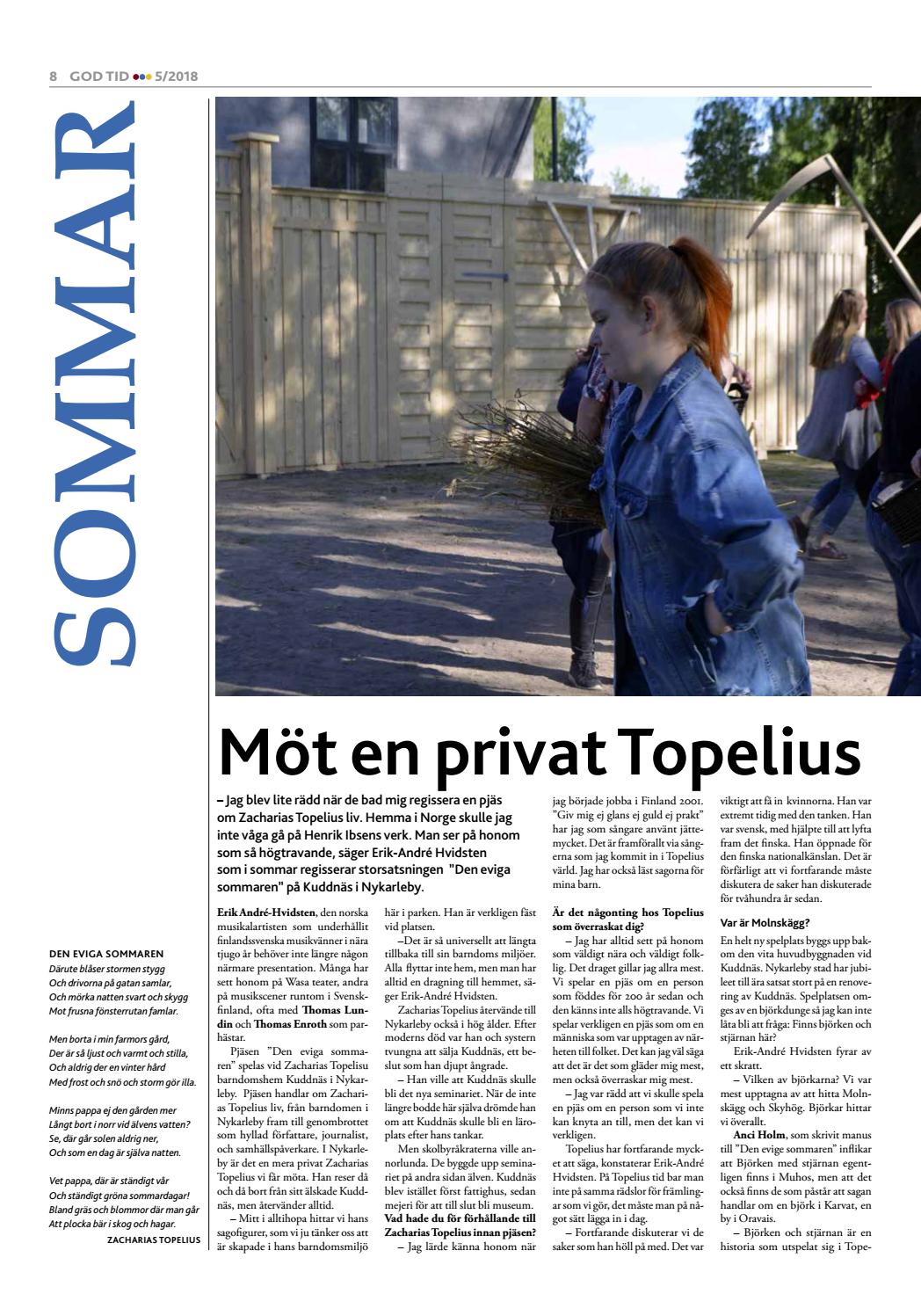 God Tid 5/2018 by Svenska pensionärsförbundet, God Tid - Issuu