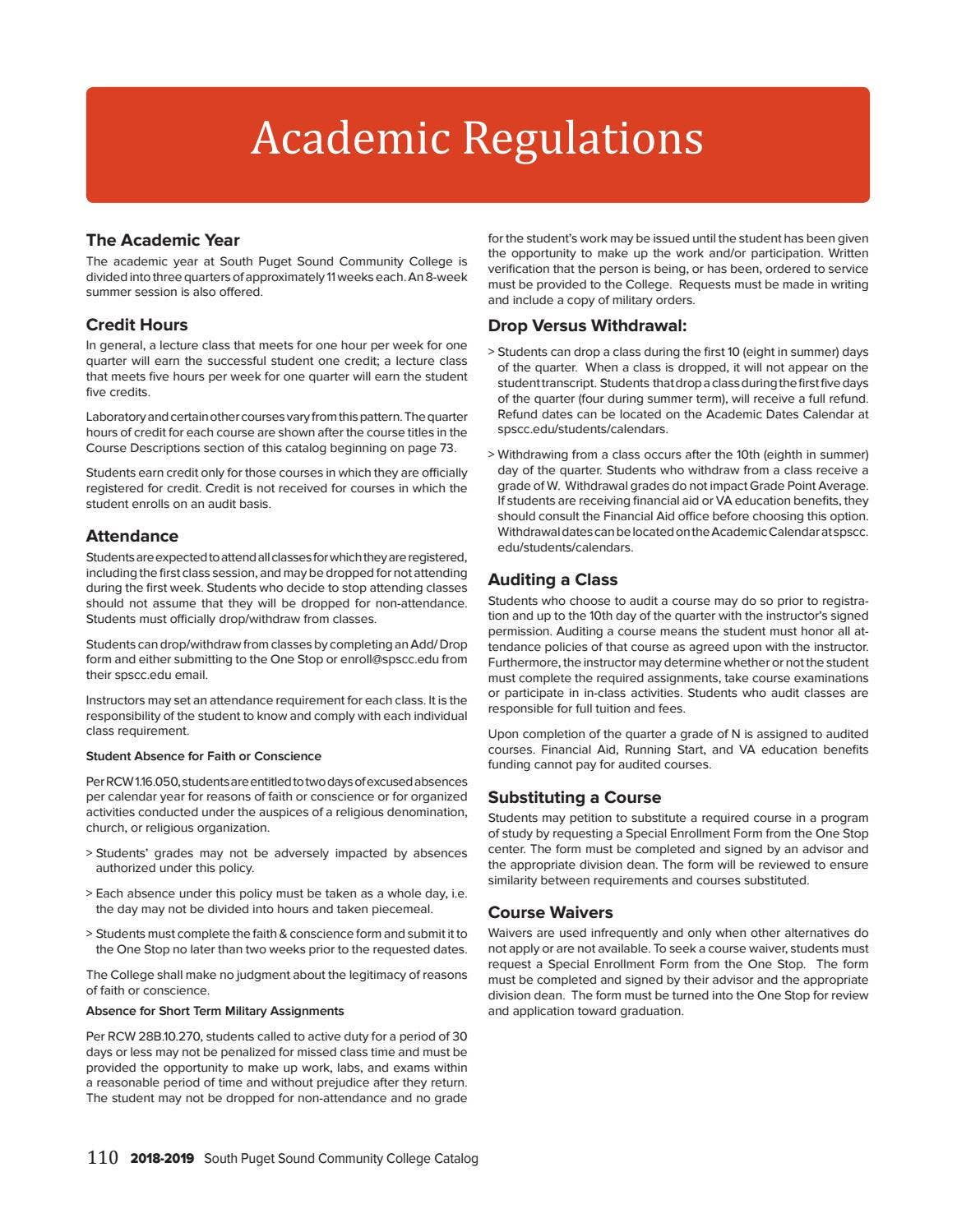 SPSCC Catalog 201819 by South Puget Sound Community College Issuu