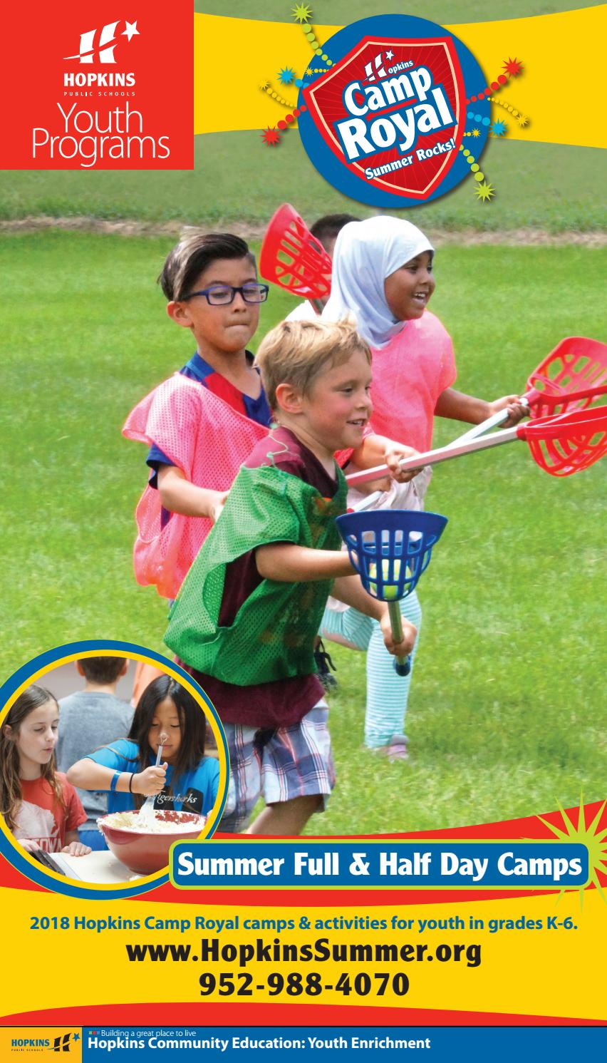 Hopkins Community Education 2018 Youth Camp Royal Summer Enrichment by