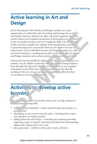 Preview Approaches to Learning and Teaching Art and Design by Cambridge ...