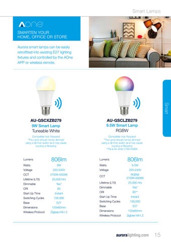 Aurora Lighting 版 One - Projects 灯饰目录 - Australia 第 17 页