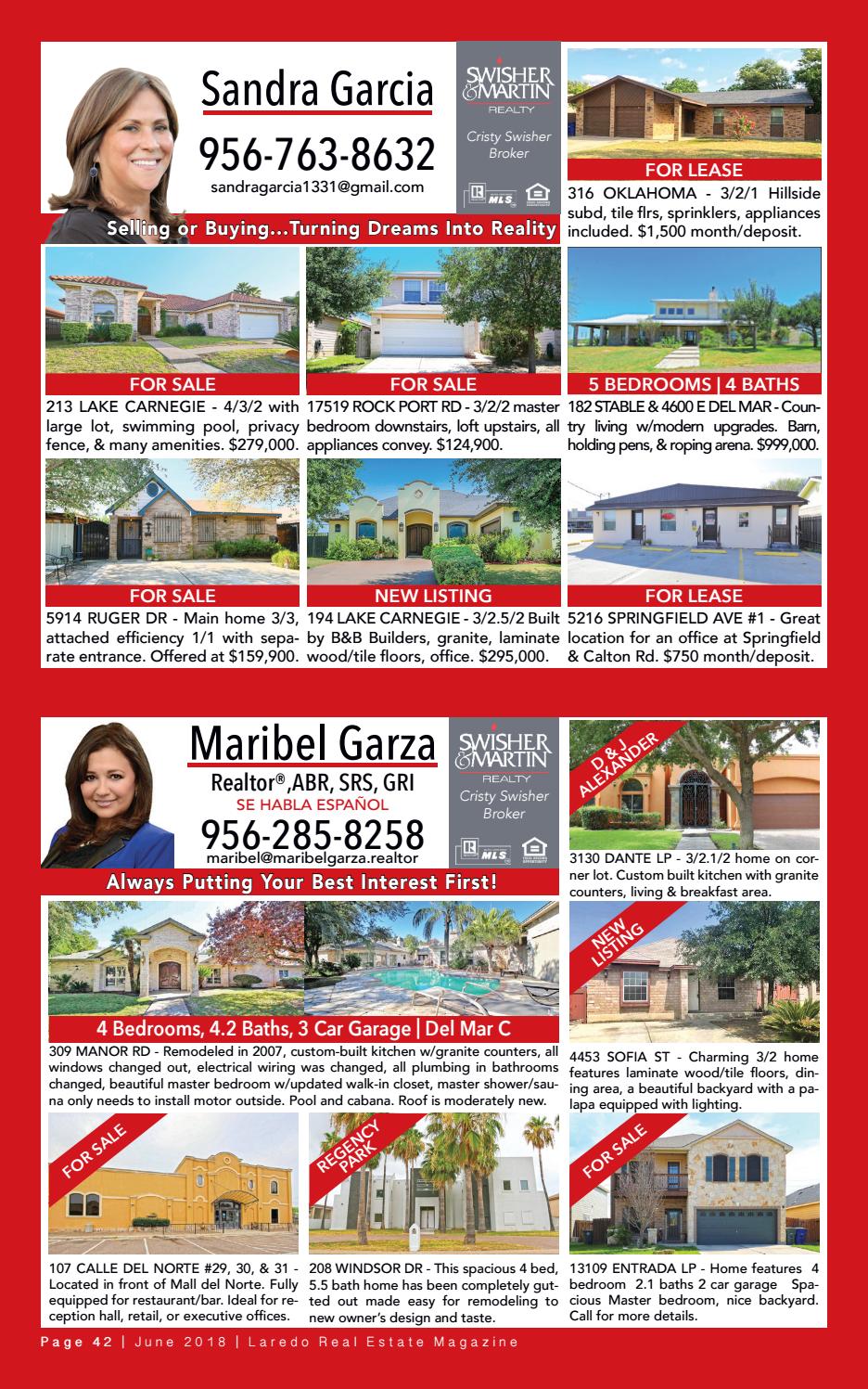 Laredo Real Estate Magazine June 2018 by Laredo Real Estate Magazine