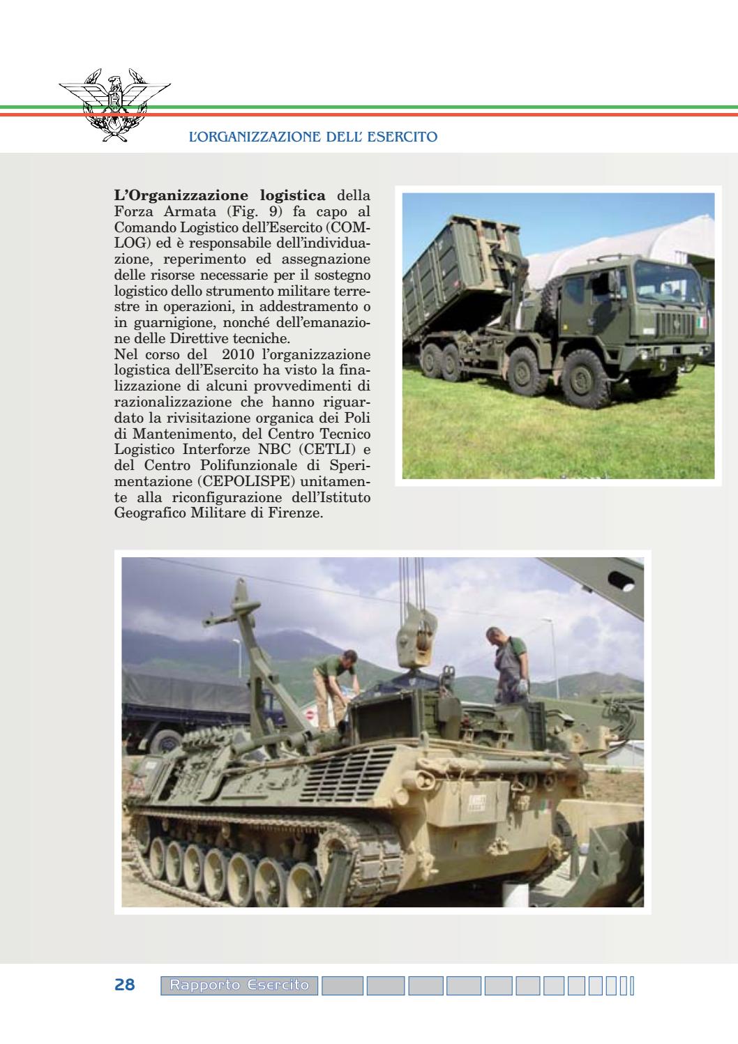 Rapporto Esercito 2010 By Biblioteca Militare Issuu