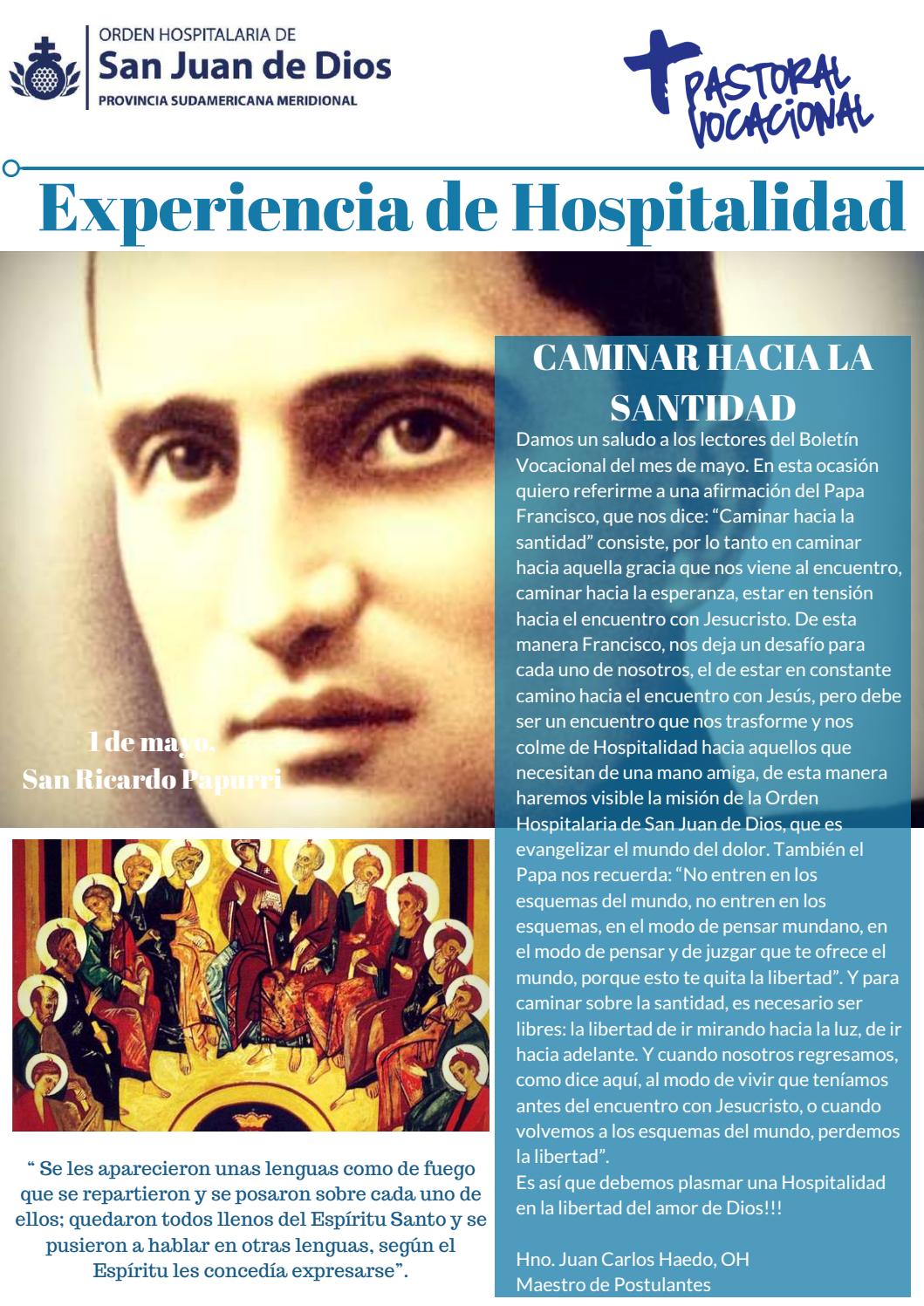 Experiencias De Hospitalidad Mayo 2018 By Revista Historia Y Vida Hsjd Issuu