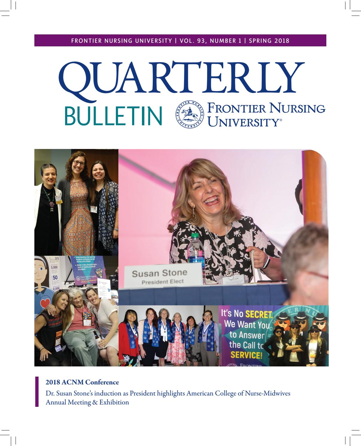 FNU Quarterly Bulletin Spring 2018 Volume 93 Number 1 by Frontier