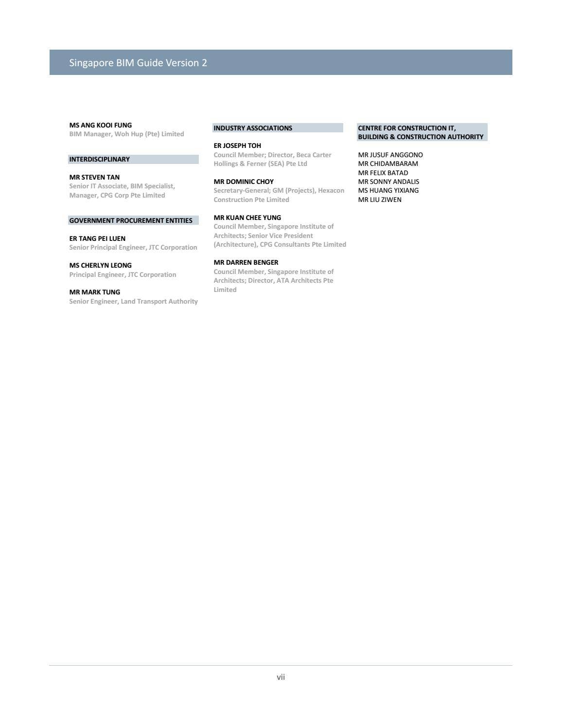 Singapore BIM Guide V2 by Iftikhar ISMAIL BSc MSc MIET - Issuu