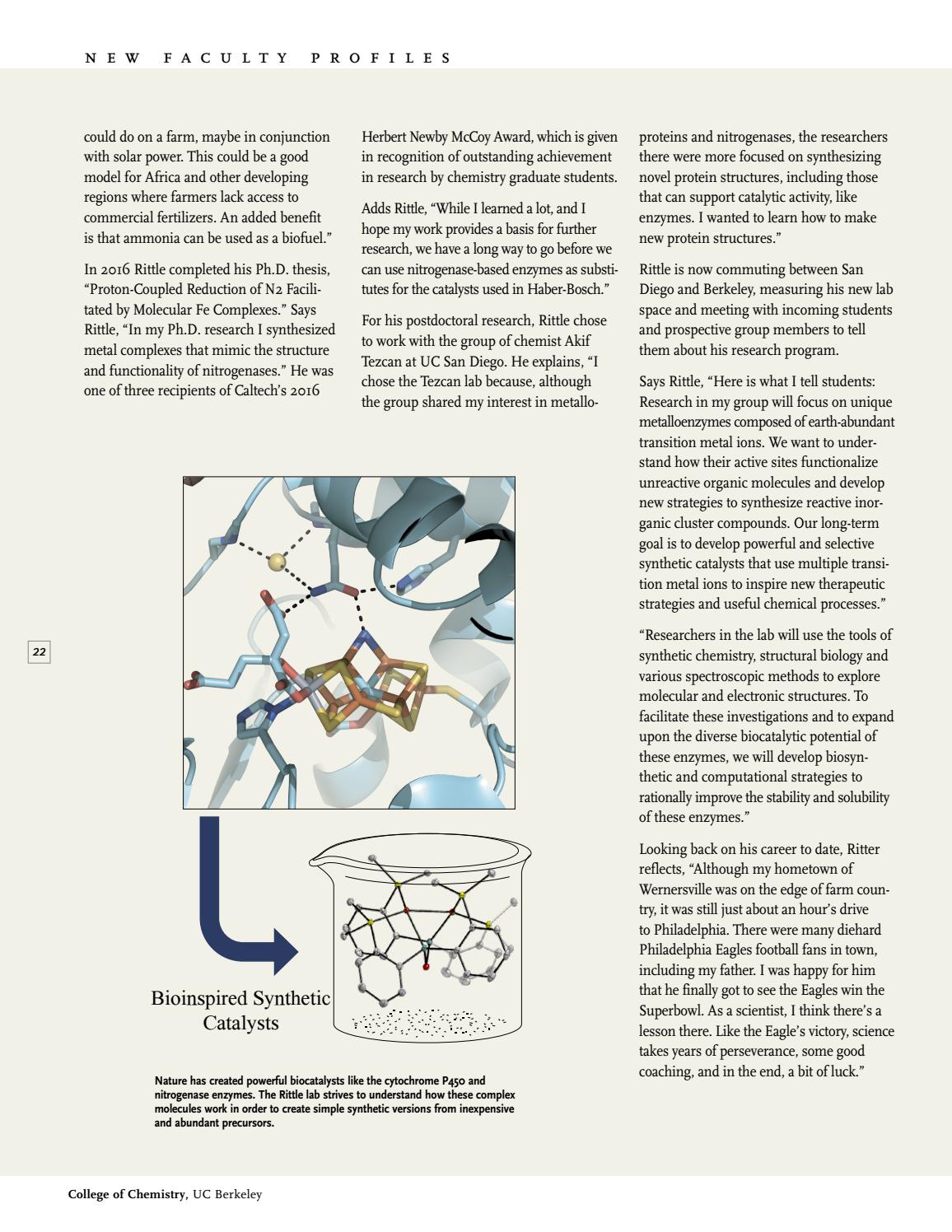 Catalyst V 13.1 by CATALYST MAGAZINE College of Chemistry, UC Berkeley