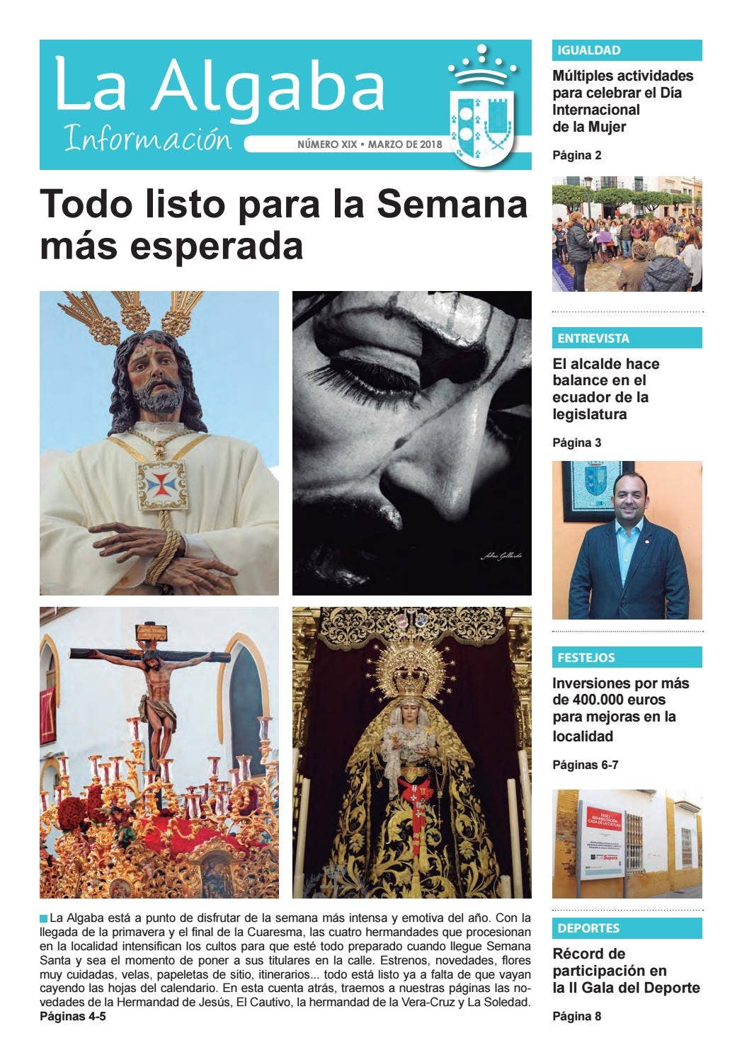 Periodico La Algaba Informacion | marzo 2018 by Ayuntamiento de La ...