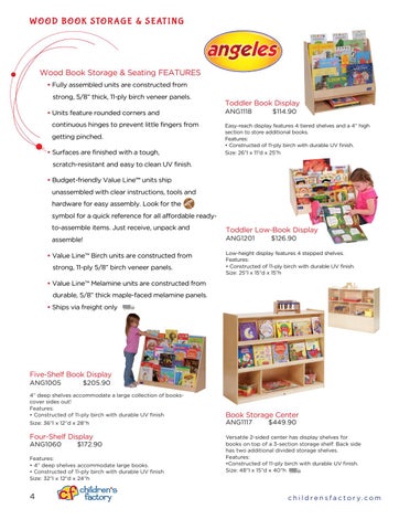 Children's Factory Library 家具手册 春季 2018 第 4 页