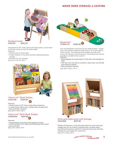 Children's Factory Library 家具手册 春季 2018 第 5 页