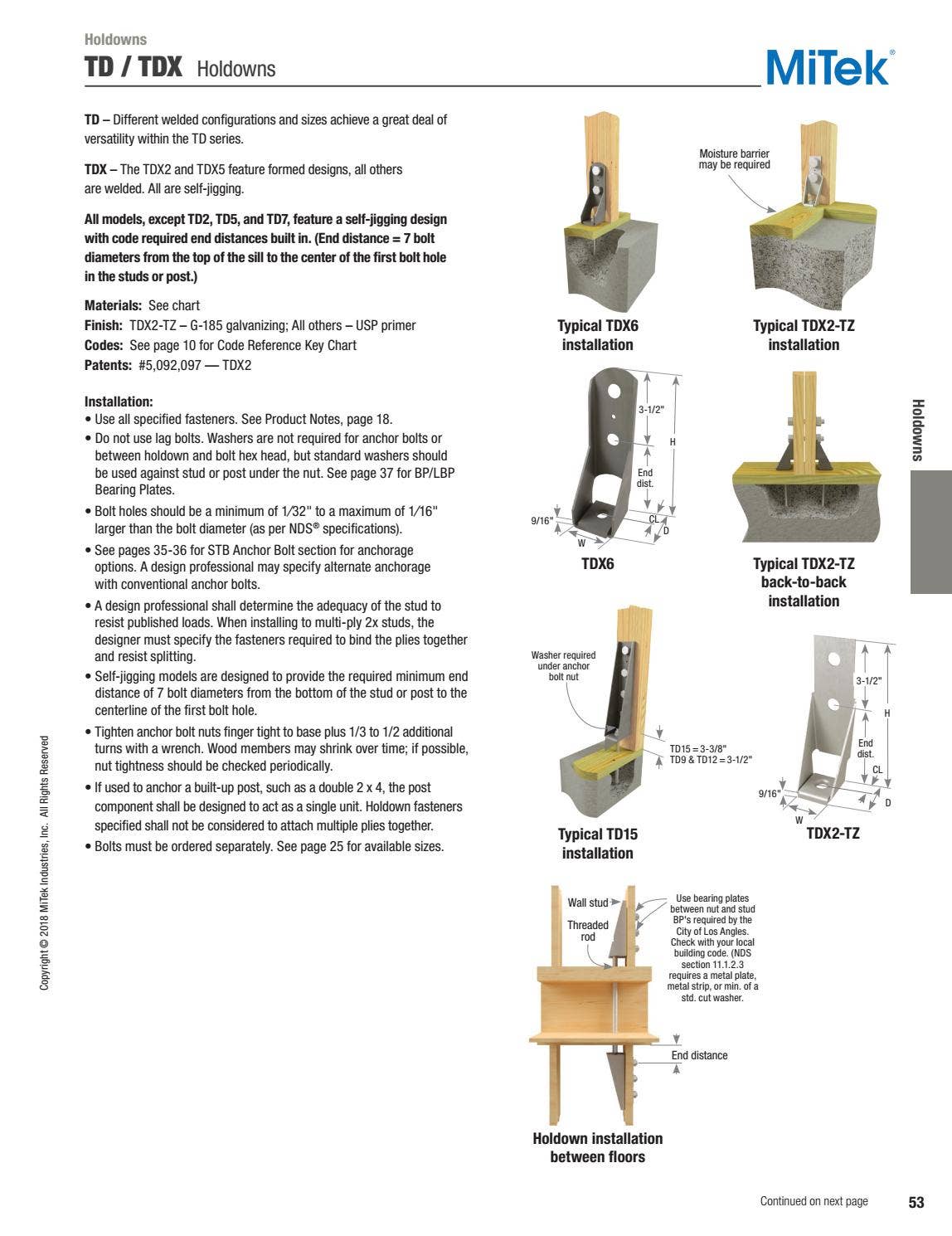 USP Structural Connectors Catalog USA by Ram Tool Construction Supply